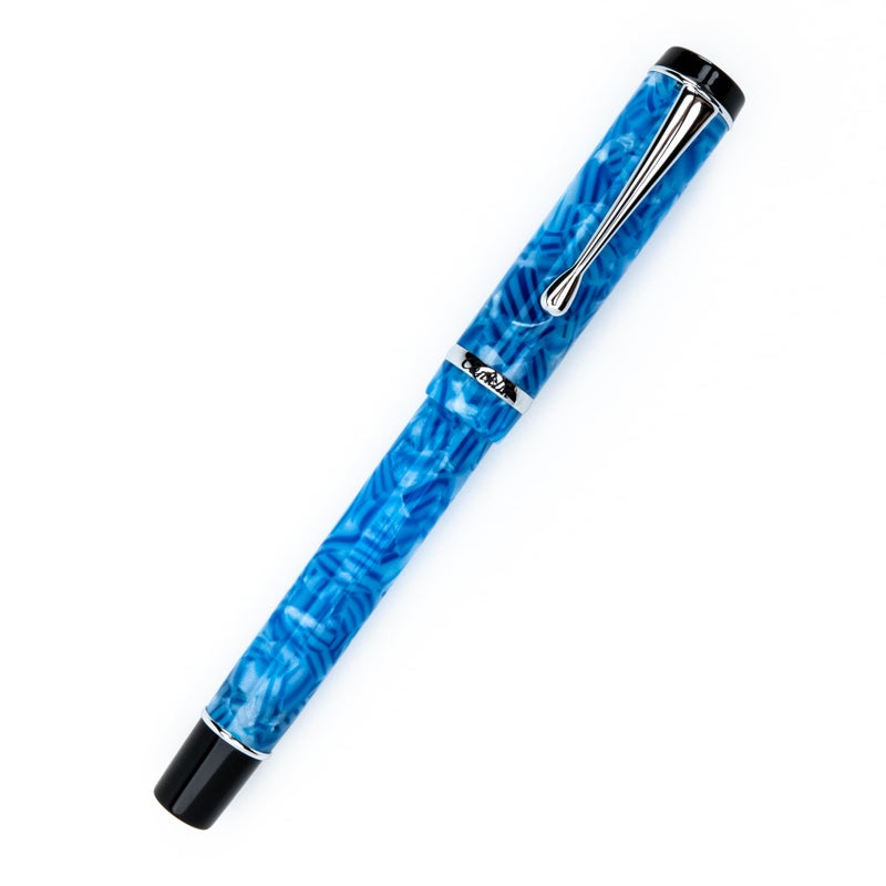 Conklin Duragraph Fountain Pen Ice Blue - Medium Nib, Timeless Writing Instrument with Cool Blue Finish - Image 4